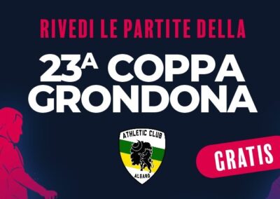 Torna la Coppa Grondona 23° edizione: 10 maggio – 16 giugno 2024 | Athletic Club Albaro